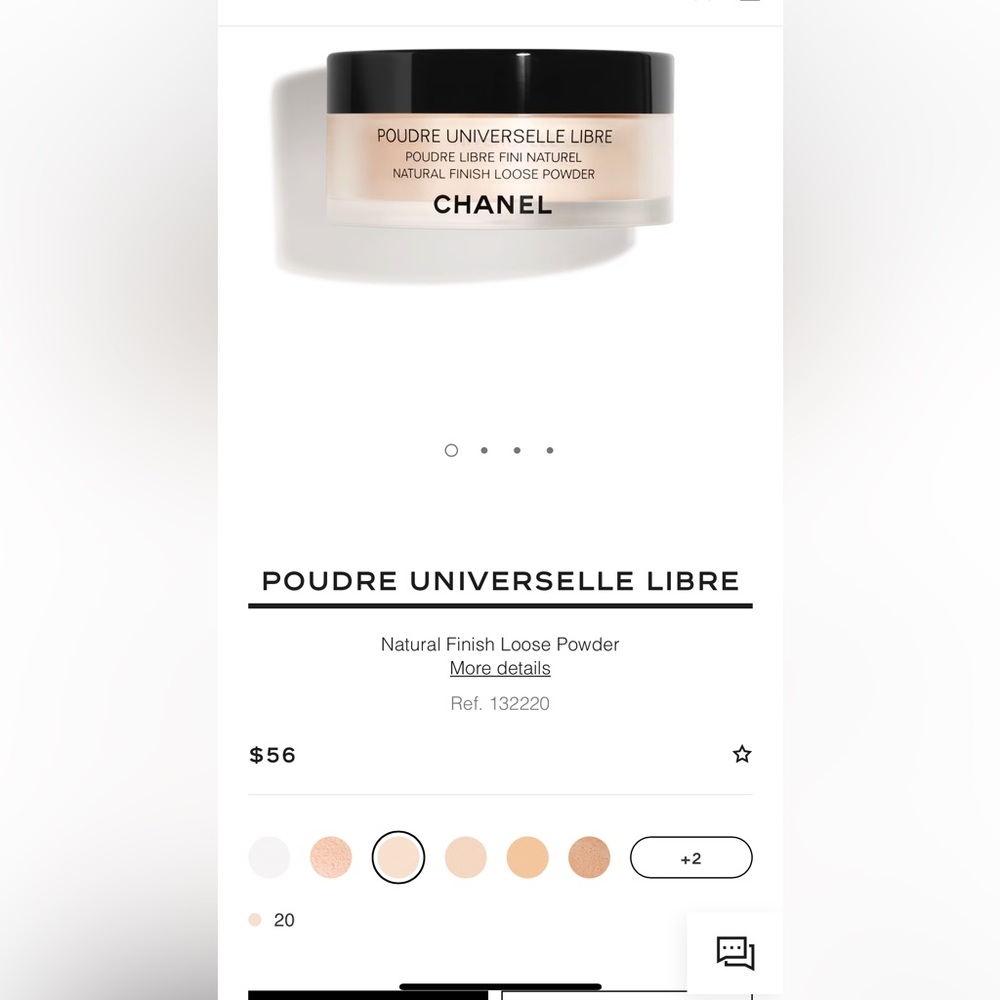 Chanel loose setting powder in 20